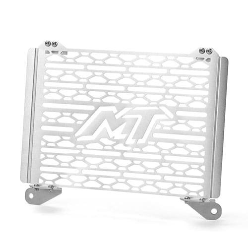 Cache de radiateur argenté